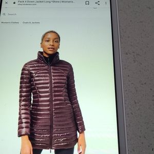 Pack it down jacket in Bordeaux drama